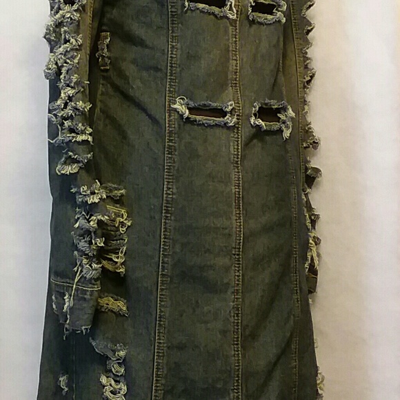 DENIM BLUE JEANS COAT DRESS - Picture 7 of 8